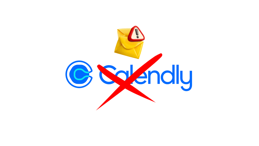 Calendly logo with spam icon
