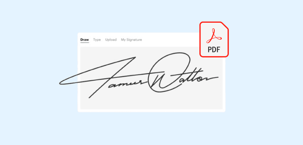 unterschrift in pdf