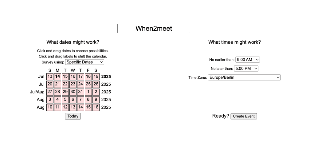 When2meet: Der komplette Guide 2026 für den Klassiker der Terminfindung